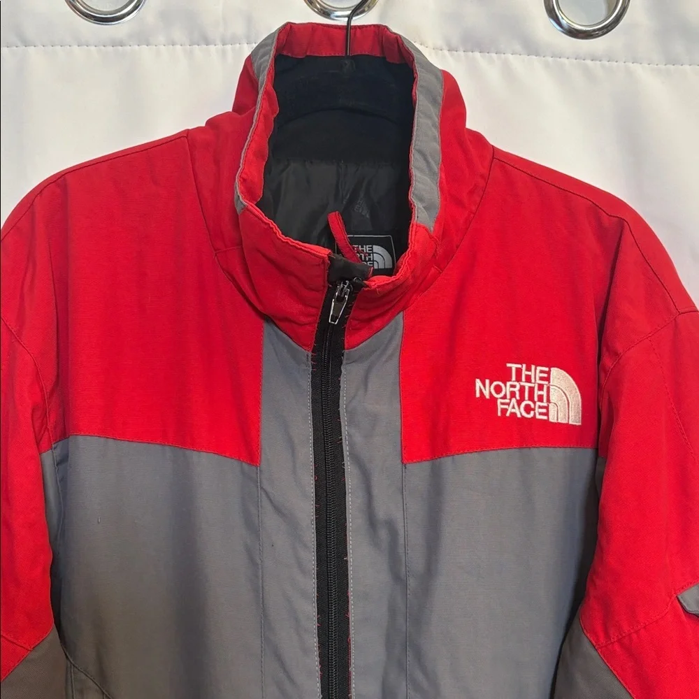 The North Face Mens VTG Steep Tech Vibrant Red and Grey Jacket Size Large